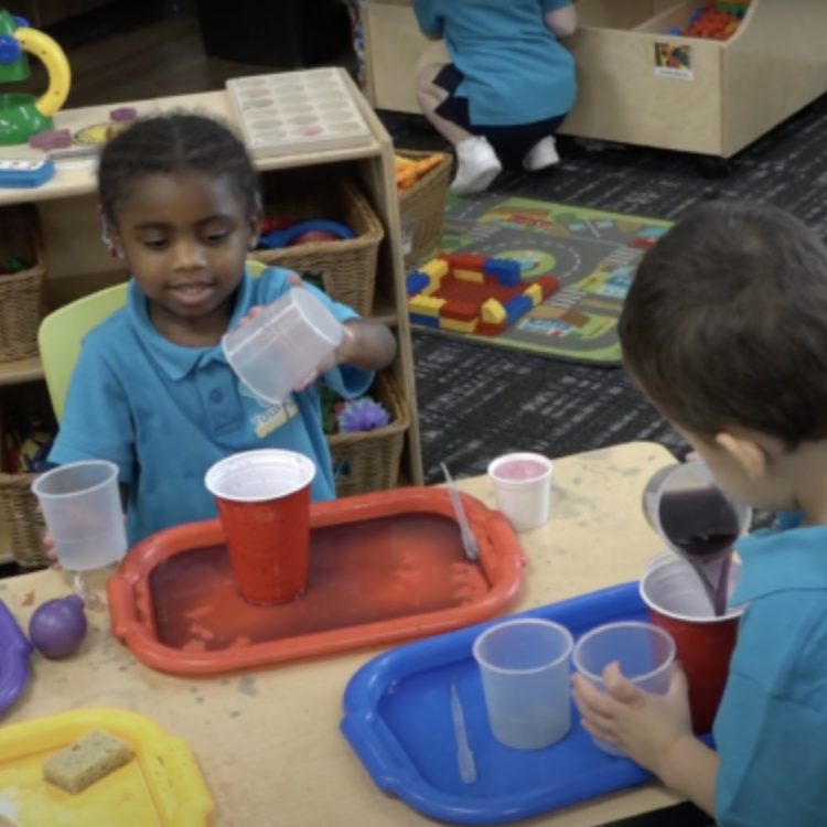 first day of preschool at young hearts